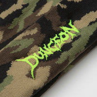 Dungeon Logo Beanie - Jungle Camo / Neon Yellow thumbnail