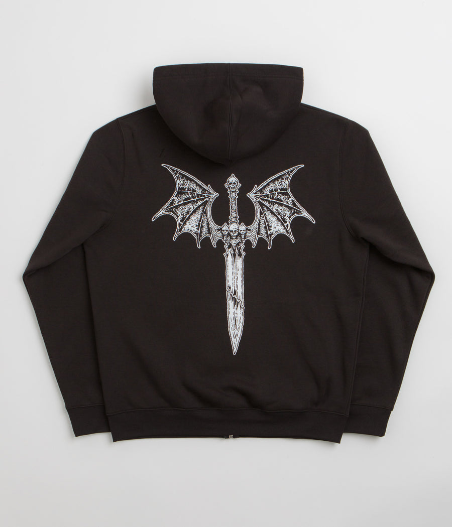 Dungeon Night Wing Full Zip Hoodie - Black