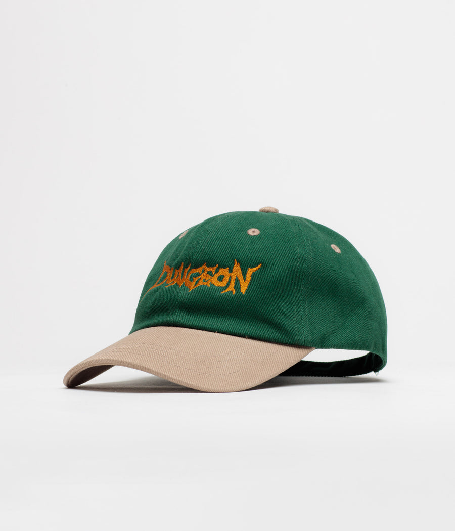 Dungeon Scrawl Logo Brushed Canvas Cap - Green Taupe / Copper