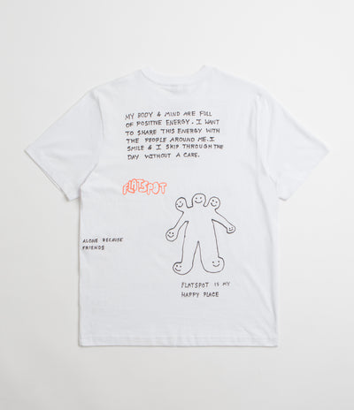Flatspot FS Is My Happy Place T-Shirt - White