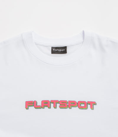 Flatspot Repeat Logo T-Shirt - White