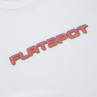 Flatspot Repeat Logo T-Shirt - White thumbnail