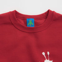 Frog Caterpillar Crewneck Sweatshirt - Red thumbnail