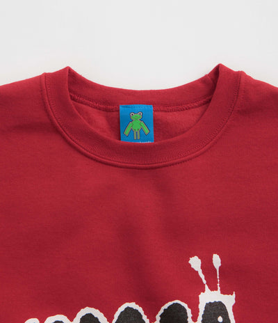 Frog Caterpillar Crewneck Sweatshirt - Red
