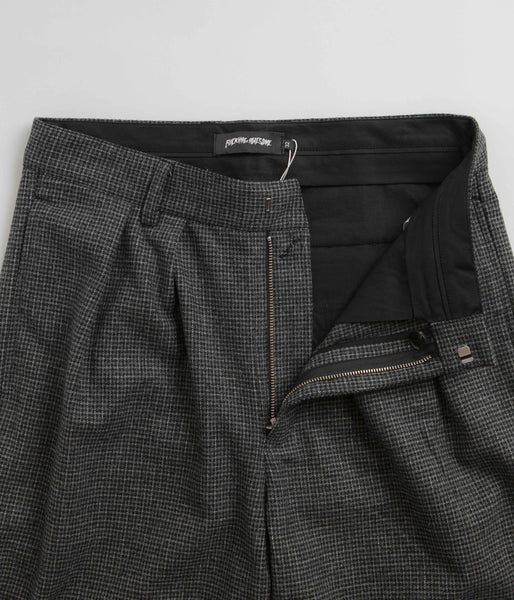 Fucking Awesome Baggy Pleated Wool Pants - Shadow | flatspot