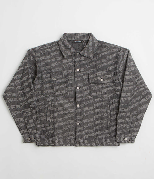 Fucking Awesome Herringbone Work Jacket - Black / Light Grey