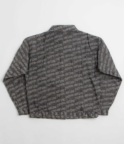 Fucking Awesome Herringbone Work Jacket in Black and Light Grey
