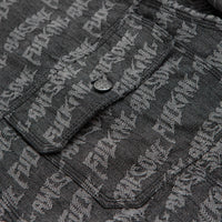 Fucking Awesome Herringbone Work Jacket in Black and Light Grey thumbnail