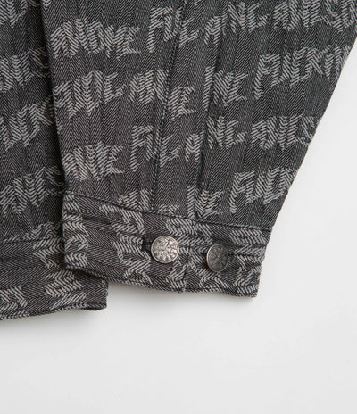 Fucking Awesome Herringbone Work Jacket in Black and Light Grey