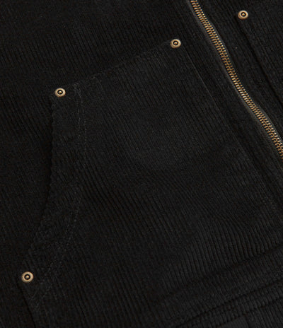 Fucking Awesome KO Corduroy Zipped Hoodie - Black