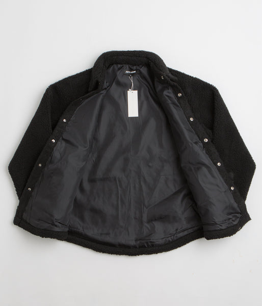 Fucking Awesome Pile Fleece Overshirt - Black | Flatspot
