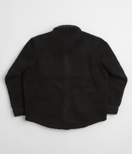 Fucking Awesome Pile Fleece Overshirt - Black | Flatspot