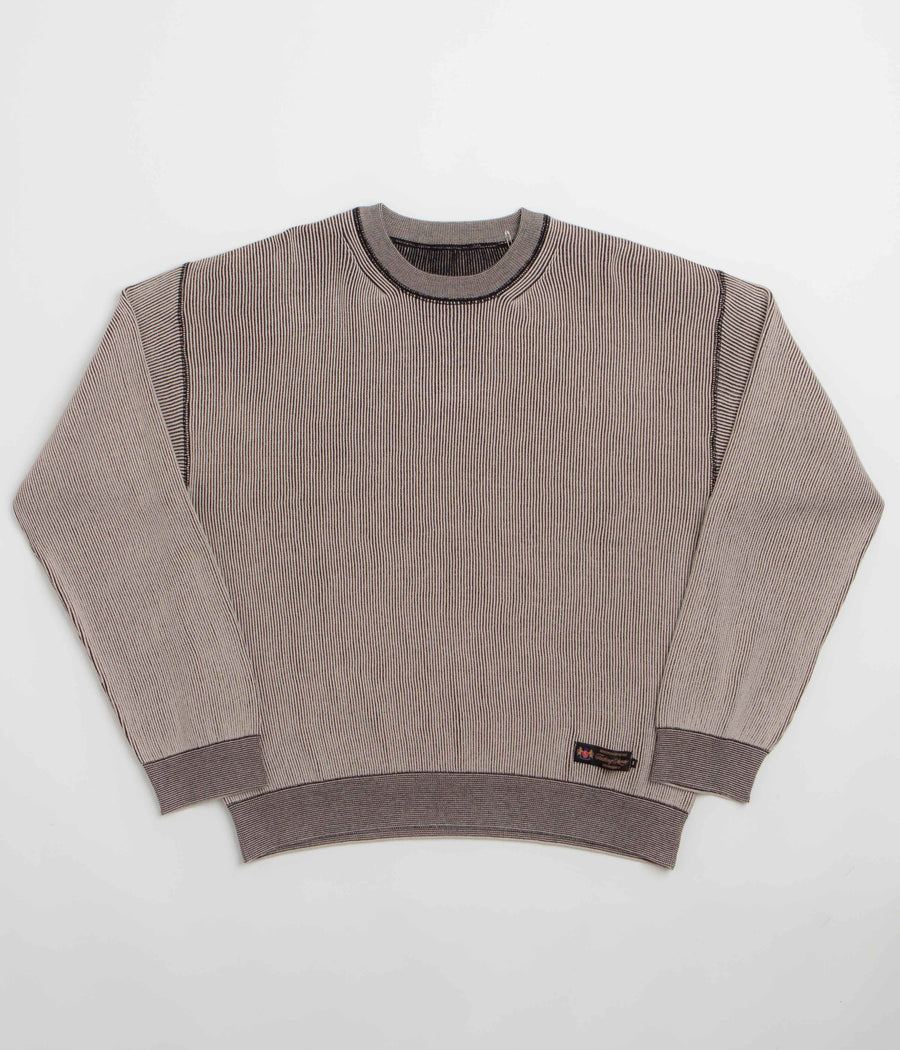 Fucking Awesome Reversible Knitted Crewneck Sweatshirt - Grey