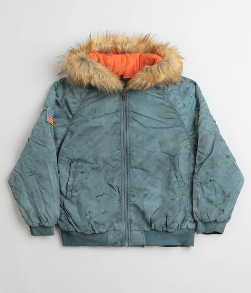 Fucking Awesome Savie Hooded Bomber Jacket - Black | Flatspot