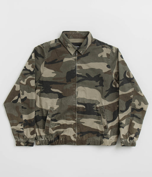 Fucking Awesome Washed Harrington Jacket - Camo | Flatspot