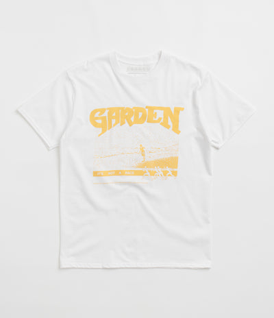 Garden Not A Race T-Shirt - White / Gold