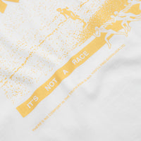 Garden Not A Race T-Shirt - White / Gold thumbnail