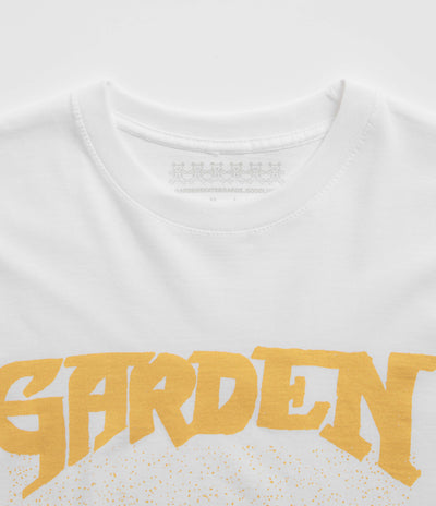 Garden Not A Race T-Shirt - White / Gold