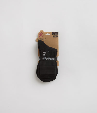 Gramicci Basic Crew Socks - Black / Multi