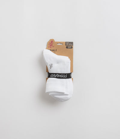 Gramicci Basic Crew Socks - White / Multi