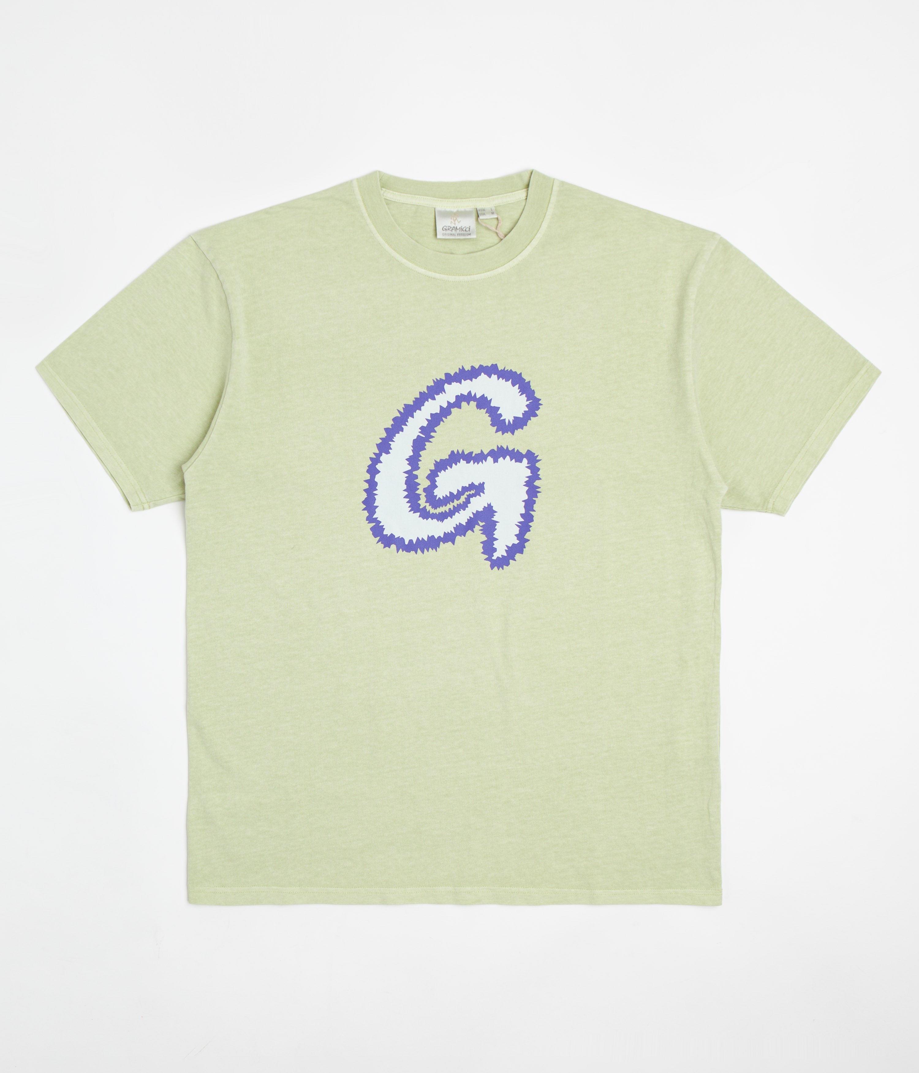 Gramicci Fuzzy G-Logo T-Shirt - Smoky Mint Pigment
