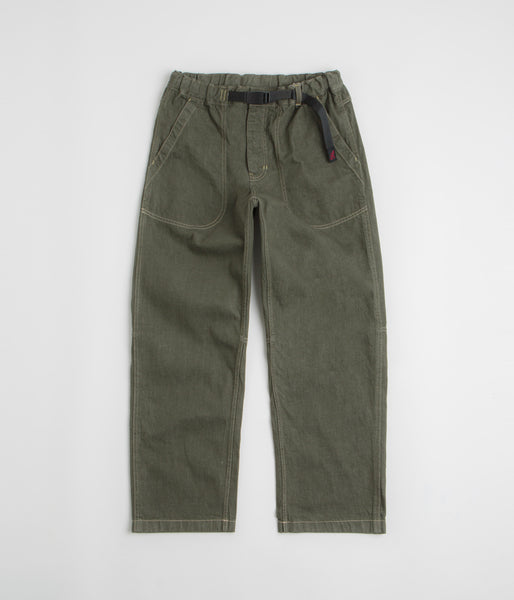 Gramicci Japanese Slub Denim Pants - Dark Sage | flatspot