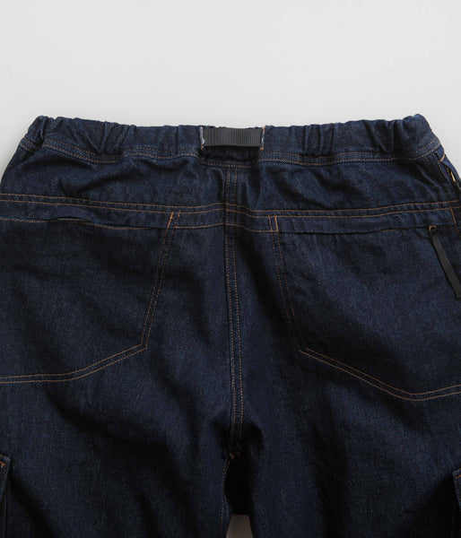 Gramicci Loose Denim Cargo Pants - Dark Indigo | flatspot