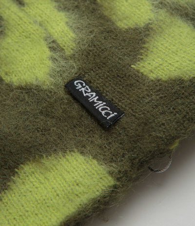 Gramicci Mohair Burly Runningman Beanie in Chartreuse