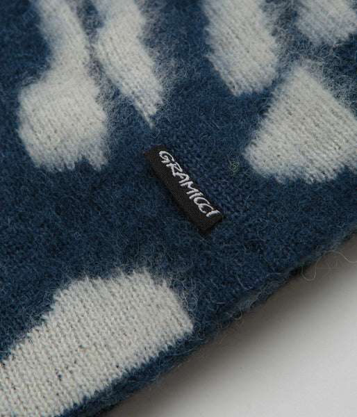 Gramicci Mohair Burly Runningman Beanie - Midnight | Flatspot