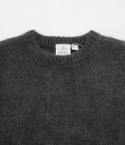 Gramicci Mohair Crewneck Sweatshirt in Charcoal