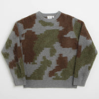 Gramicci Mohair Crewneck Sweatshirt in Jungle Digi Camo thumbnail