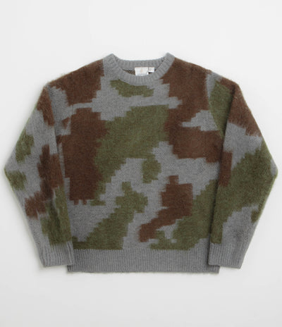 Gramicci Mohair Crewneck Sweatshirt in Jungle Digi Camo