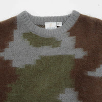 Gramicci Mohair Crewneck Sweatshirt in Jungle Digi Camo thumbnail
