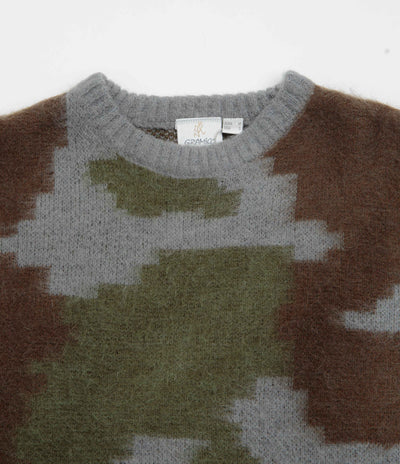 Gramicci Mohair Crewneck Sweatshirt in Jungle Digi Camo