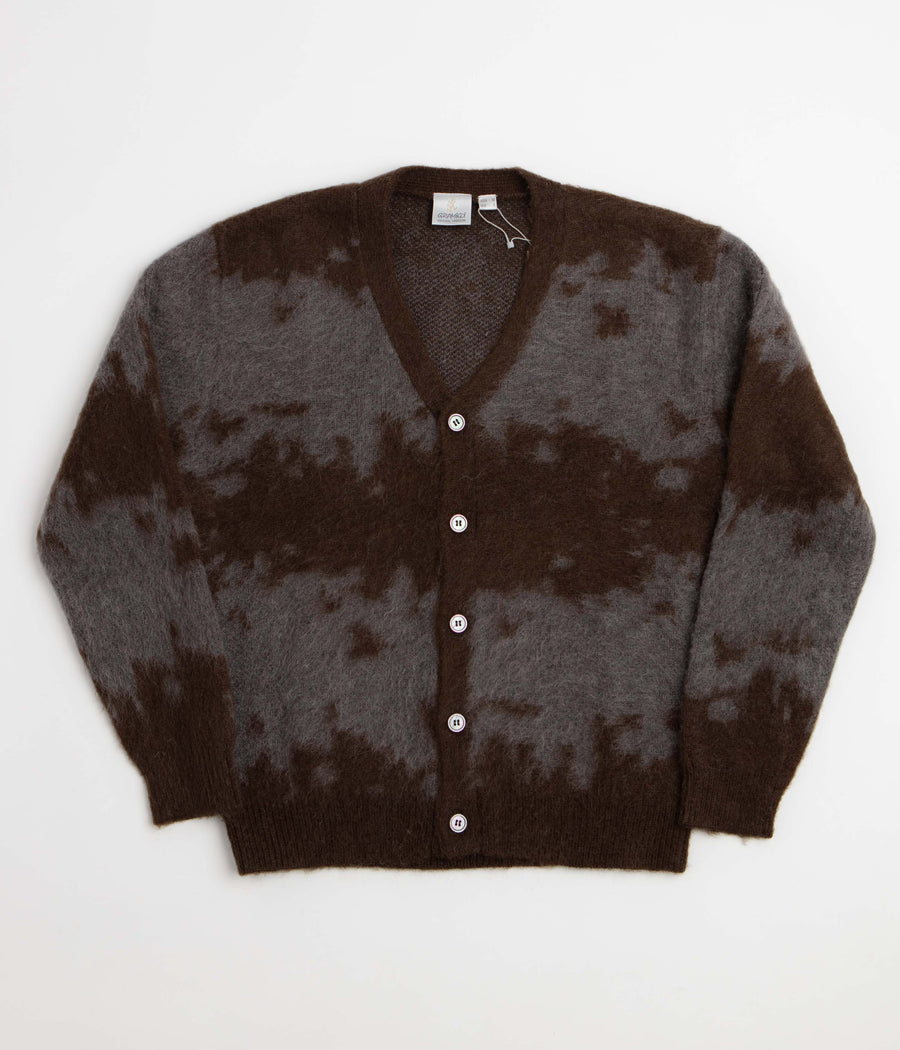 Gramicci Mohair Splatter Cardigan - Slate