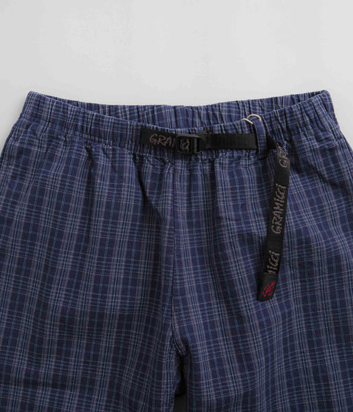Gramicci OG Yarn Dye Dobby Plaid Jam Pants - Deep Twilight | flatspot