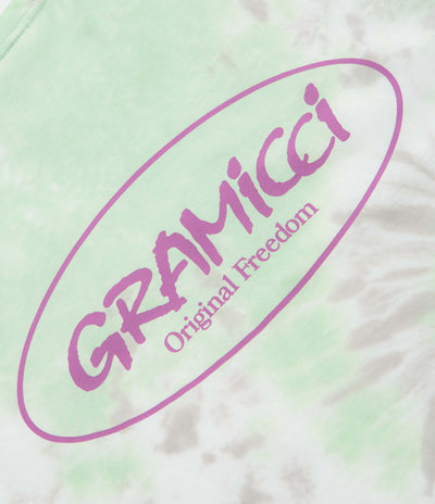 Gramicci Oval Long Sleeve T-Shirt - Green Tie Dye