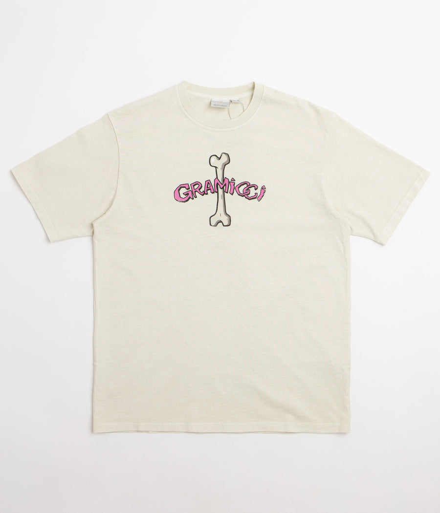 Gramicci Pigment Dyed Bone T-Shirt in Natural