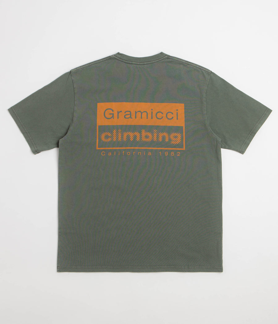 Gramicci Pigment Dyed Gramicci Climbing T-Shirt in Sage