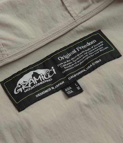 Gramicci Softshell Nylon Hooded Jacket - Stone Grey
