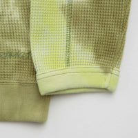Gramicci Waffle Crewneck Sweatshirt in Jade Tie Dye thumbnail