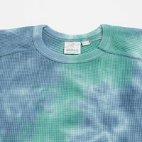 Gramicci Waffle Crewneck Sweatshirt in Turquoise Tie Dye thumbnail