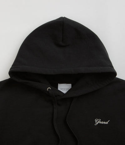 Grand Collection Script Hoodie - Black / Black