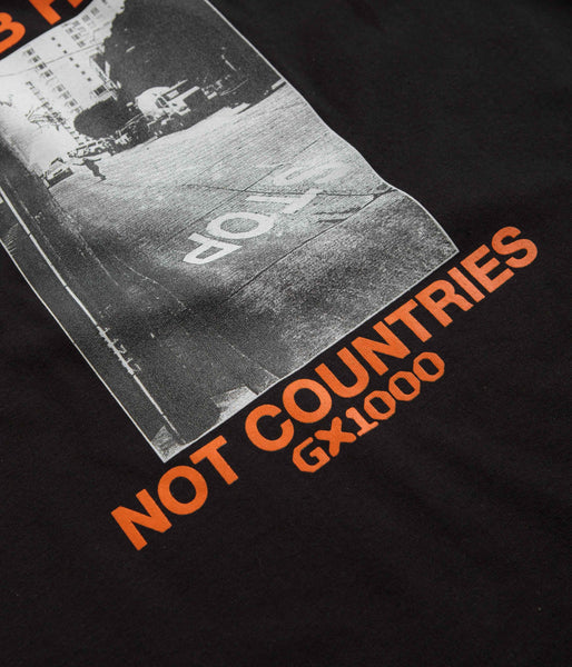【GX1000】Bomb Hills Not Countries Tee / ORANGE GX1000 Bomb Hills Not Countries Hooded Sweatshirt – Atlas