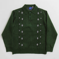 Helas Apres-Ski Polo Knit Sweatshirt - Green thumbnail