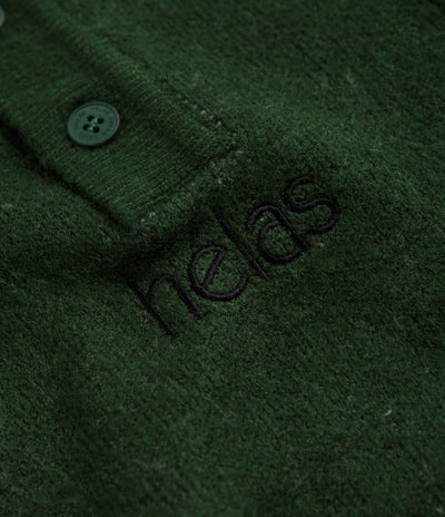 Helas Apres-Ski Polo Knit Sweatshirt - Green