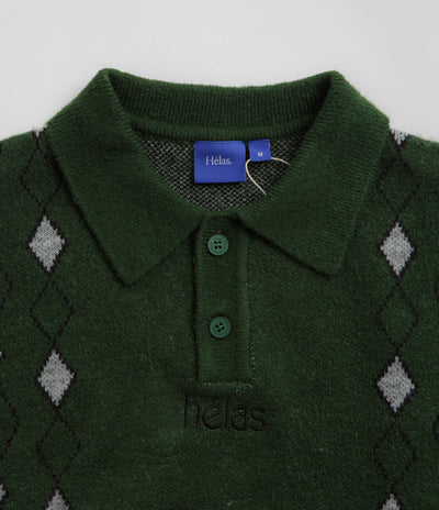 Helas Apres-Ski Polo Knit Sweatshirt - Green