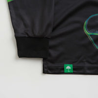 Helas Liquid Long Sleeve Polo Shirt - Black thumbnail
