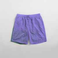 Helas Negative Swim Shorts in Purple and Green thumbnail