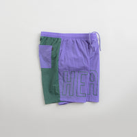 Helas Negative Swim Shorts - Purple / Green thumbnail